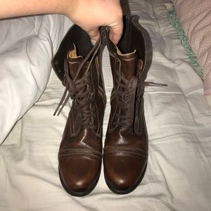 Steve Madden combat boots!