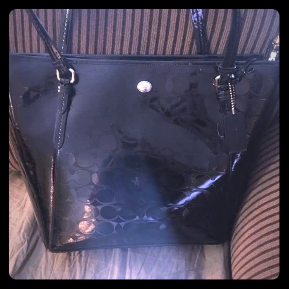 Coach Patent leather bag