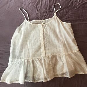 White L Peplum Old Navy