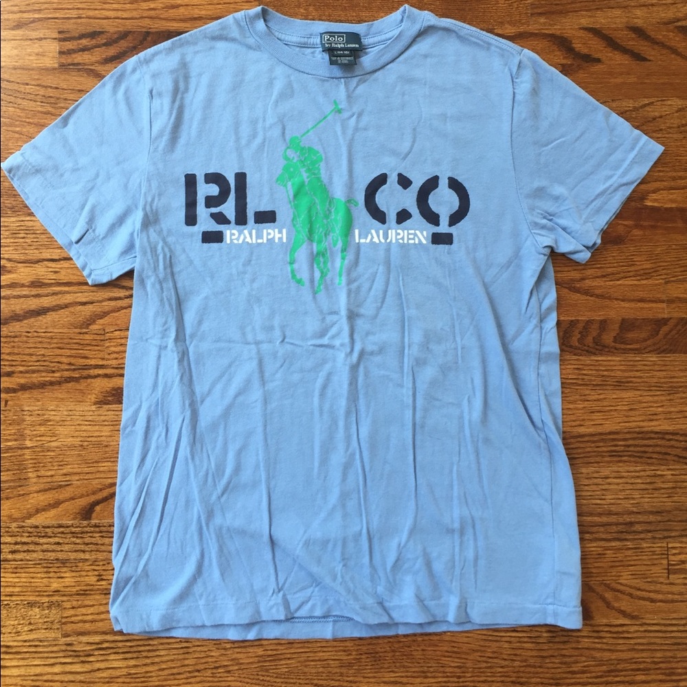 Ralph Lauren Polo Light Blue Tee- Boys
