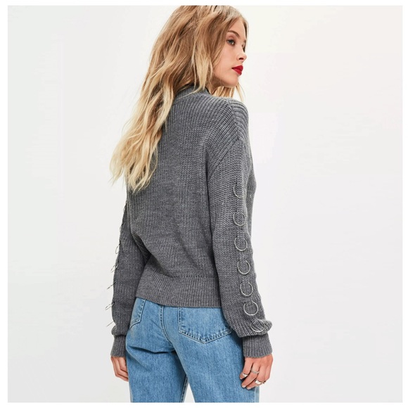 Ring Sleeve Sweater - Picture 2 of 4