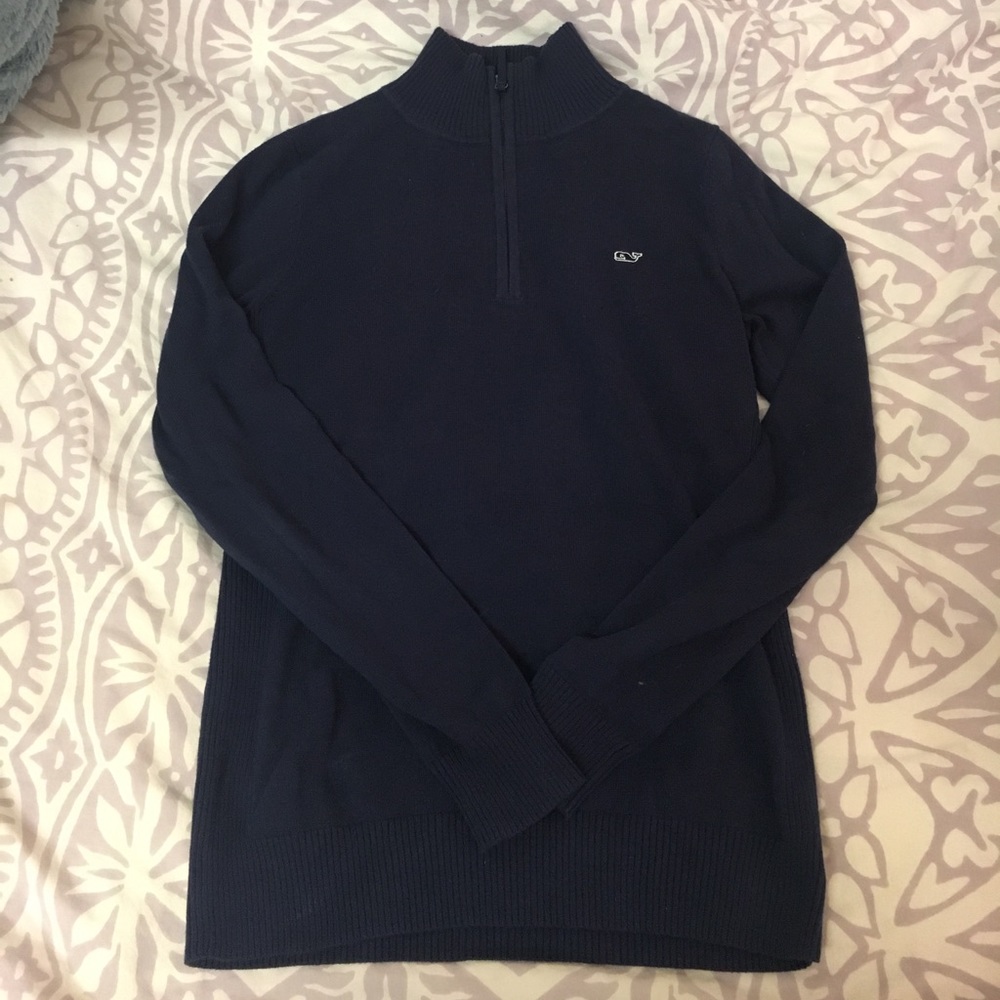 VINEYARD VINES NAVY KNIT PULLOVER