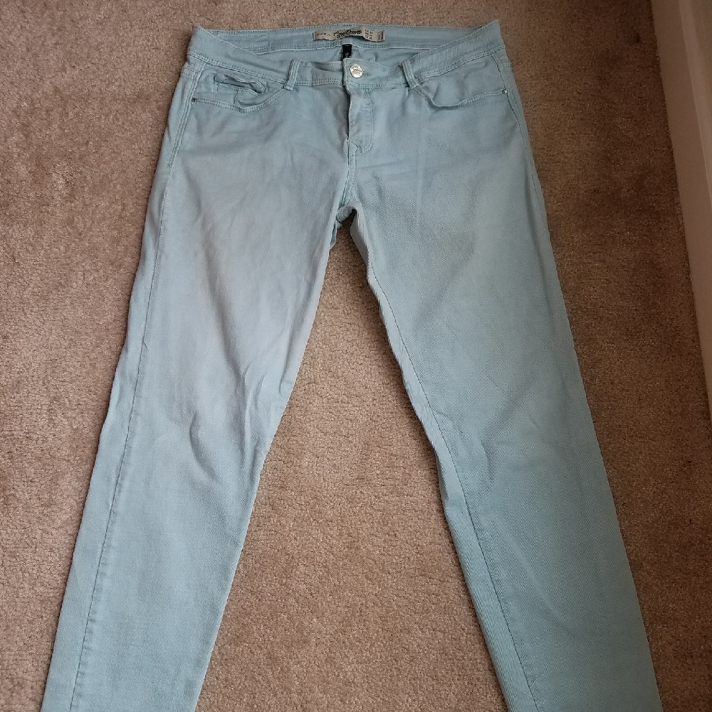 Core Denim Stretch Turquoise Jeans (worn once)