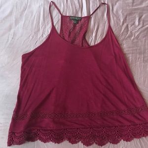 2X Forever 21 Plus scalloped Tank Top