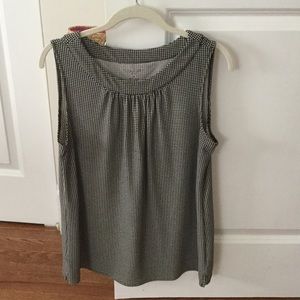 Talbots houndstooth blouse