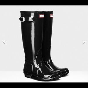Tall gloss Hunter Rain Boots