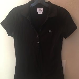 Black Lacoste polo size 38