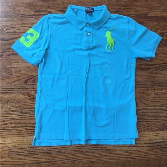Ralph Lauren Polo Turquoise Short Sleeve Polo -Boy - Picture 1 of 5