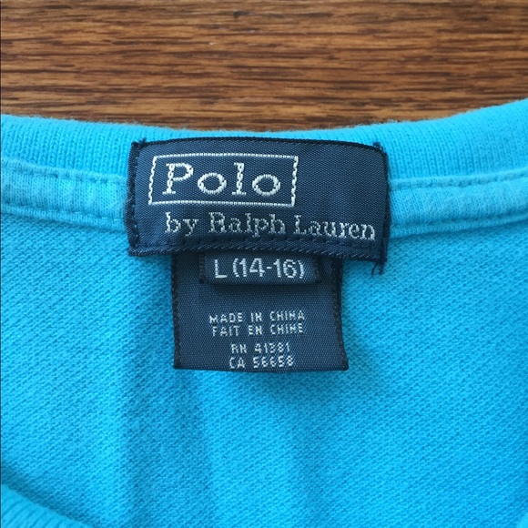 Ralph Lauren Polo Turquoise Short Sleeve Polo -Boy - Picture 2 of 5