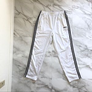*SUPER RARE* Vintage White Adidas Tearaway Pants