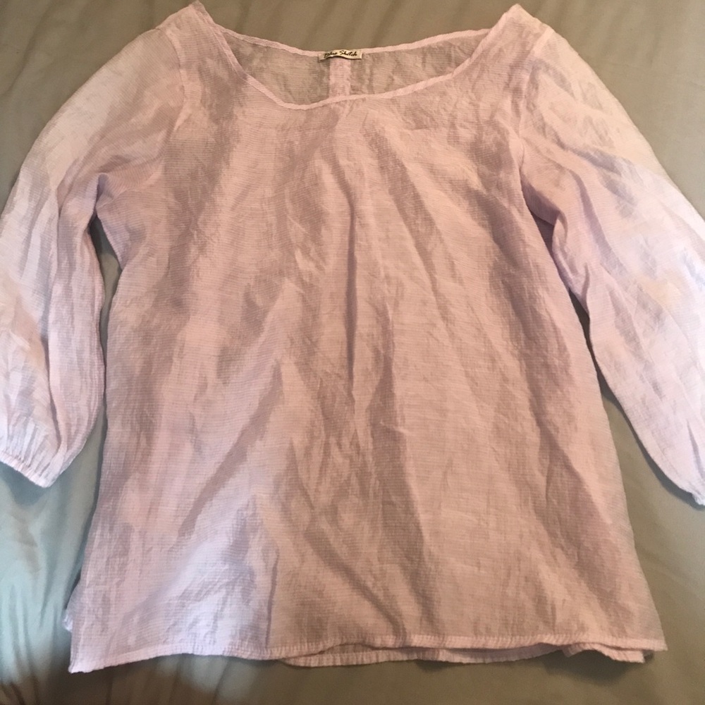 Lilac 3/4 Sleeve Blouse