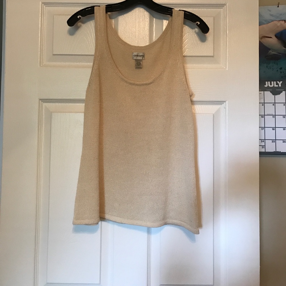Chicos tan sweater like tank