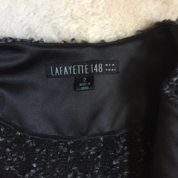 ❌SOLD❌ Lafayette 148 Boucle Gray Jacket Topper - Picture 5 of 7