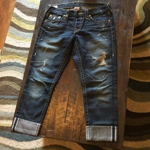 True Religion cropped jeans