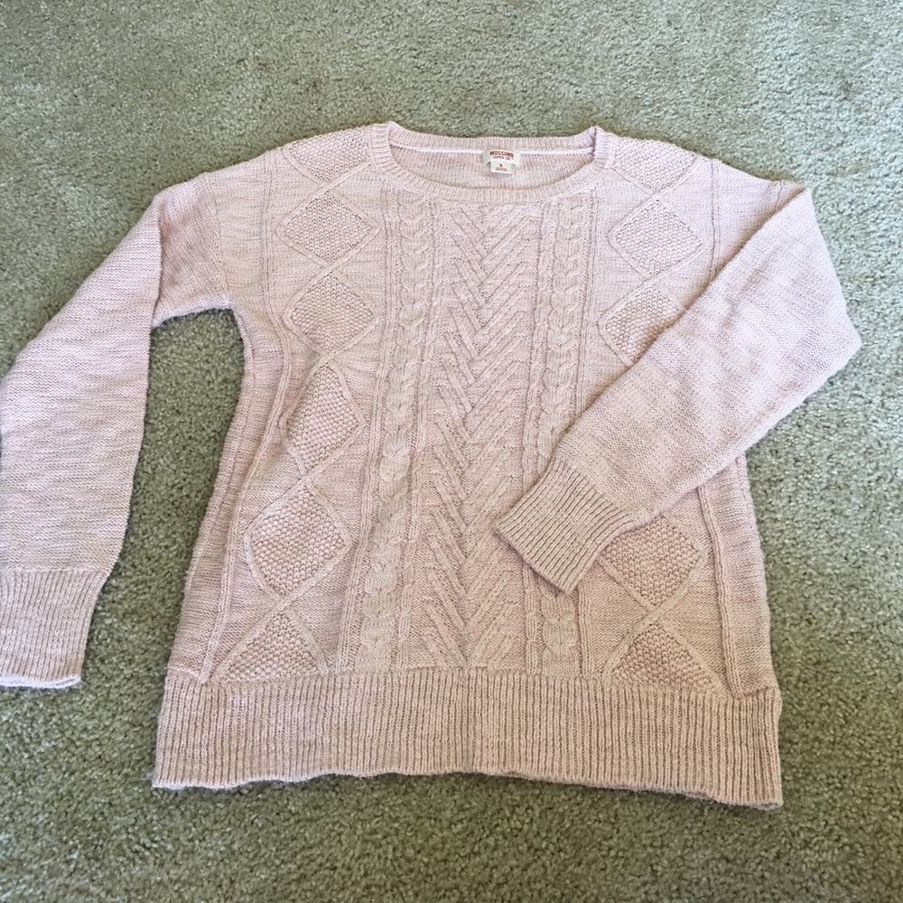 Pink knit sweater