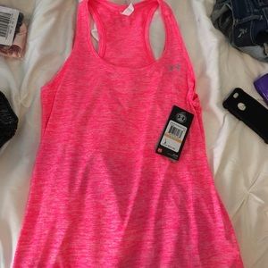 Pink under armor tank top