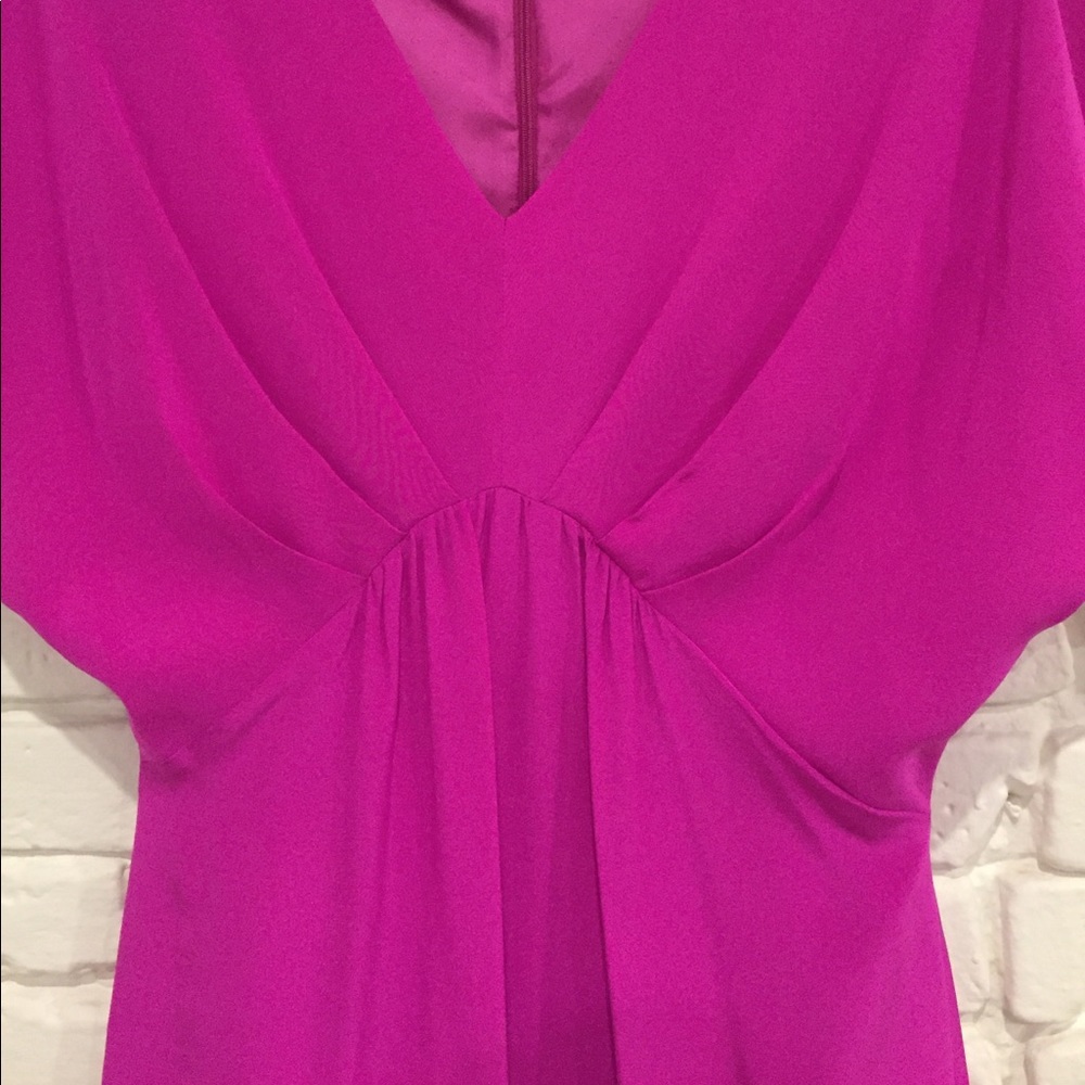Trina Turk silk dolman sleeve dress with beading - Picture 3 of 11