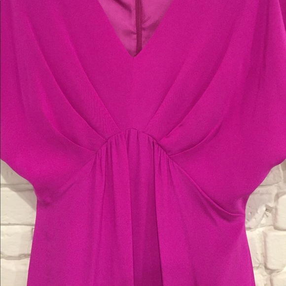 Trina Turk silk dolman sleeve dress with beading - Picture 3 of 11