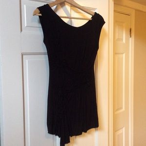 Black cinched tank top