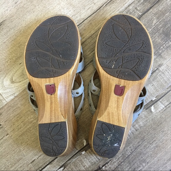 Umberto Raffini Nick Studded Blue Suede sandals 40 - Picture 4 of 7