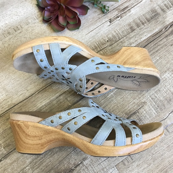 Umberto Raffini Nick Studded Blue Suede sandals 40 - Picture 5 of 7