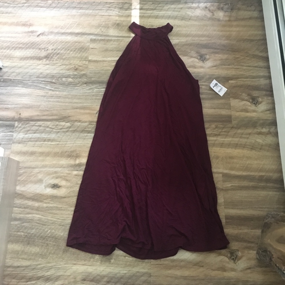 High Neck Shift Dress