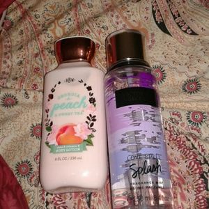 BBW Lotion and VS Fragrance Mist