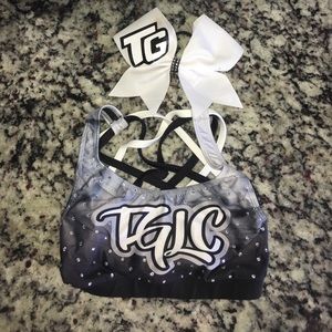 Tglc sports bra and bow