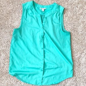 Button up tank top