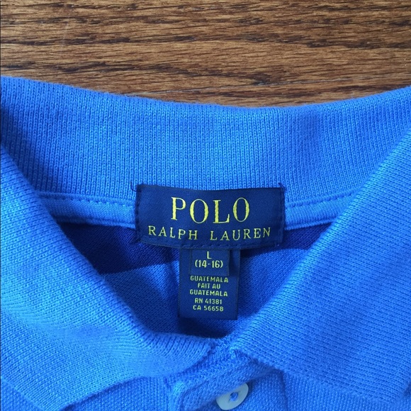 Ralph Lauren Polo Short Sleeve Blue Striped Boys - Picture 2 of 4