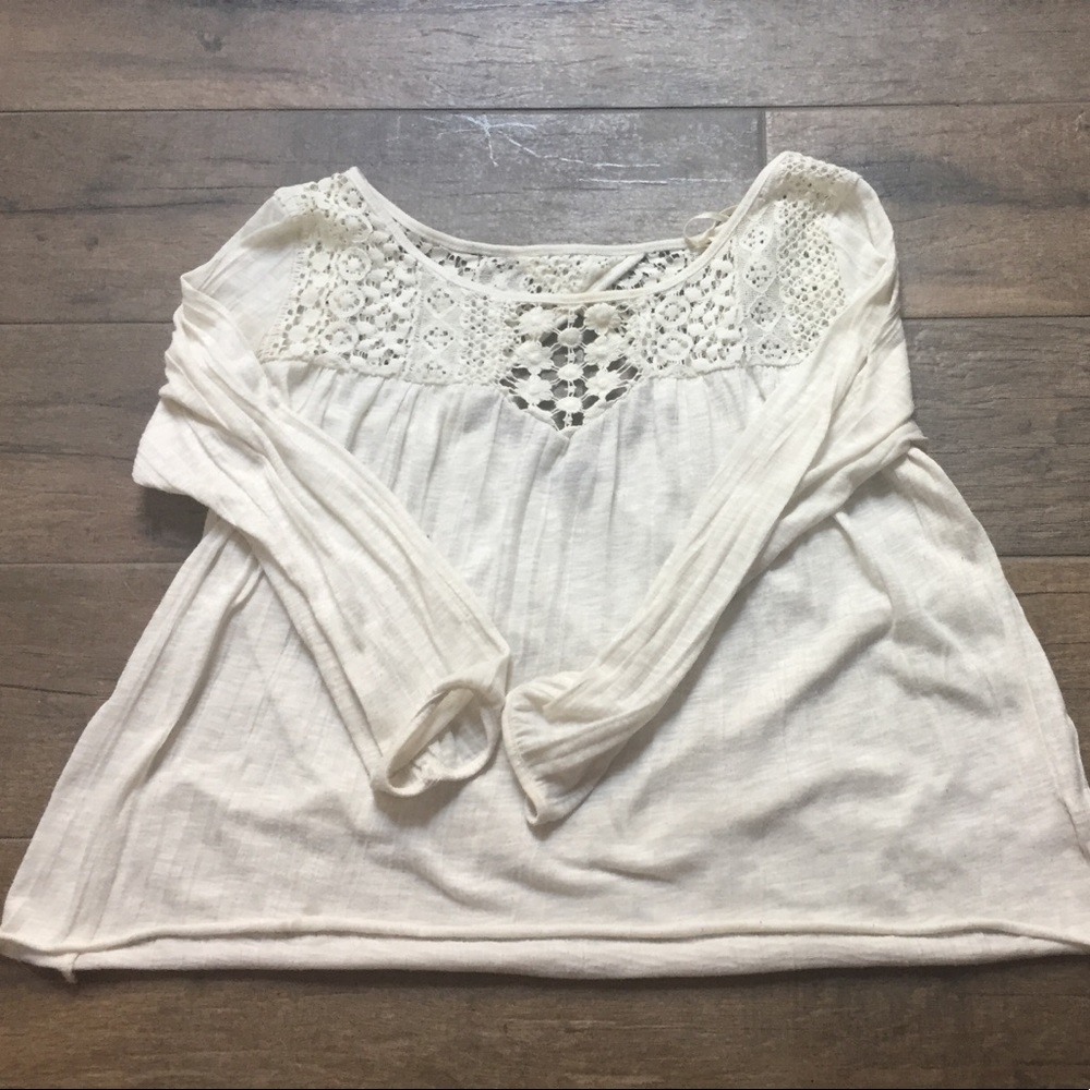 Off white lace top
