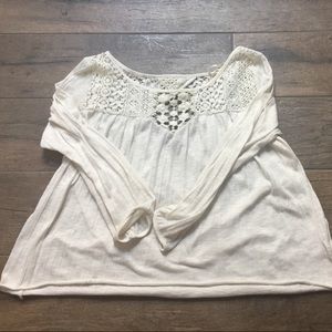 Off white lace top