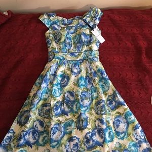 Floral Blue Dress