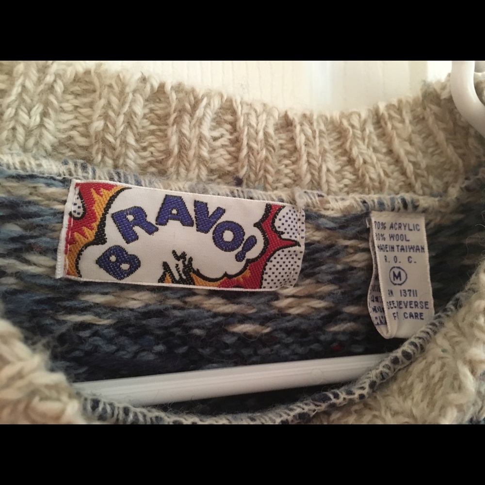 Comfy, warm, part wool sweater - Picture 3 of 7