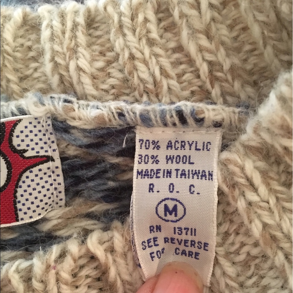 Comfy, warm, part wool sweater - Picture 5 of 7