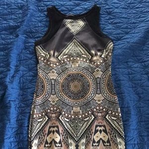 Patterned mini dress