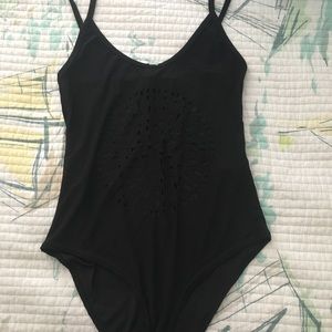 Boohoo black cut out body suit