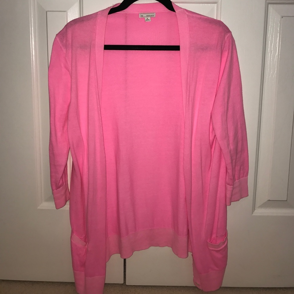 Pink 3/4 Length Cardigan