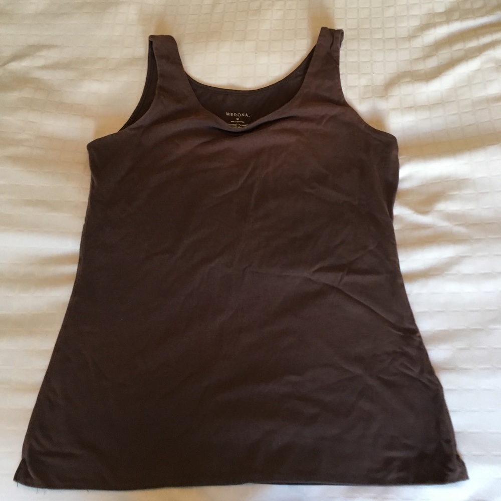 Brown Medium Merona Tank