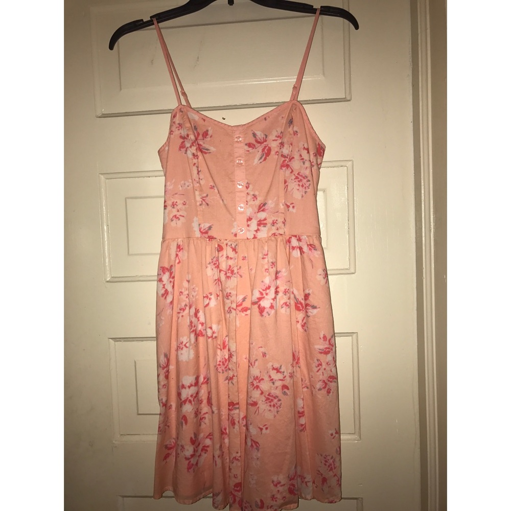 Lauren Conrad pink floral dress
