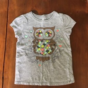 Cute Old Navy Girls Owl Top Size 3T