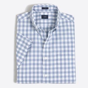Slim short- sleeve Slim washed shirt