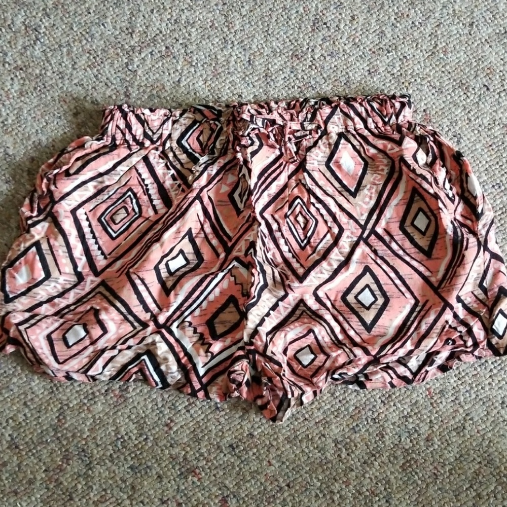 Pink tribal shorts