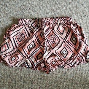 Pink tribal shorts