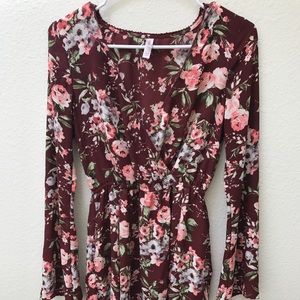 Xhilariation Floral Bell Sleeve Dress 👗