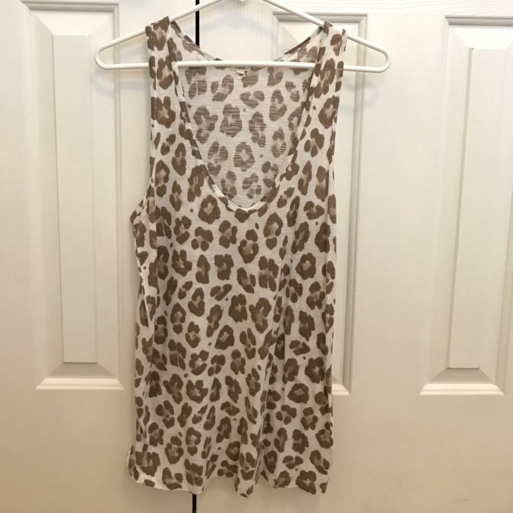JCrew Leopard Tank