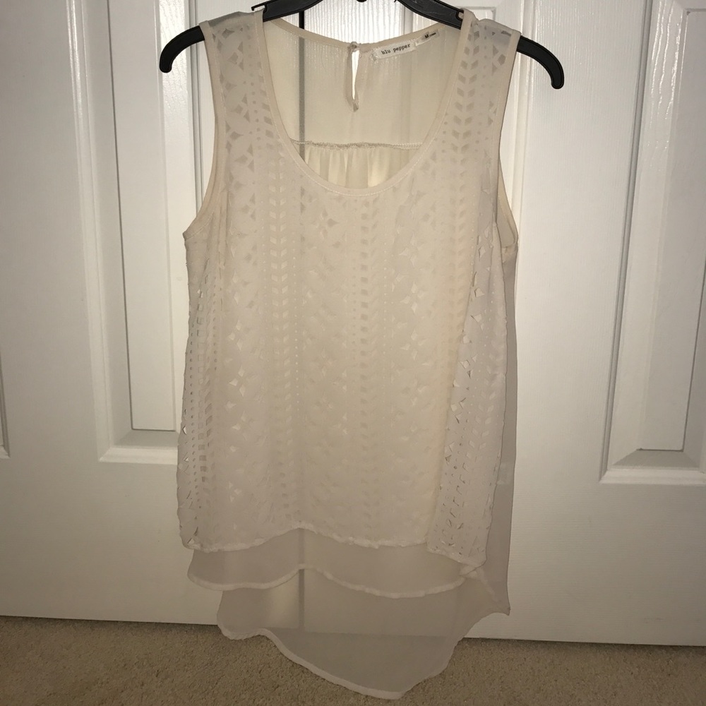 Laser-cut Layered Tank Top