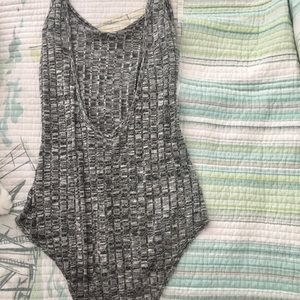Pacsun, grey, low back body suit.