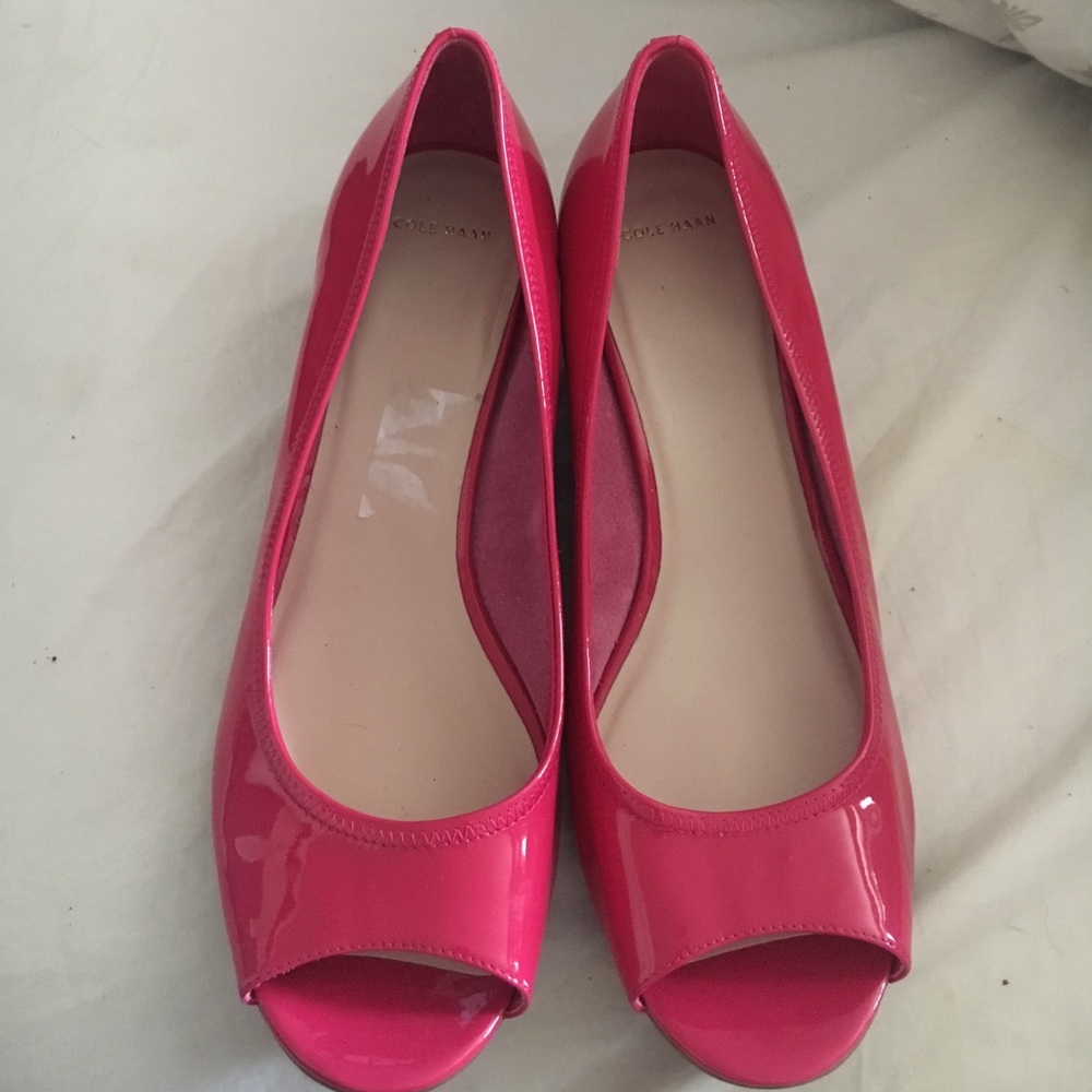 Cole Haan Air Tali Open Toe Wedge Pump.