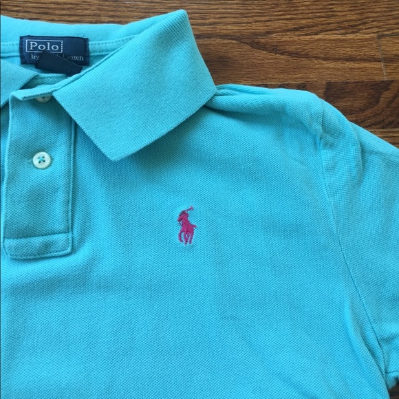 Ralph Lauren Polo Light Turquoise Short Sleeve Boy - Picture 2 of 4